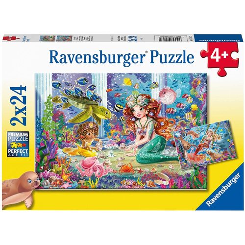 Ravensburger - Mermaid Tea Party Puzzle 2x24pc