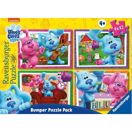 Ravensburger - Blues Clues Bumper Pack Puzzle 4x42pc