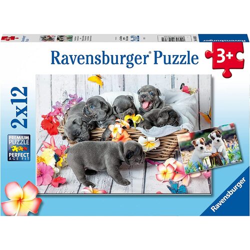 Ravensburger - Cute Little Furballs Puzzle 2x12pc