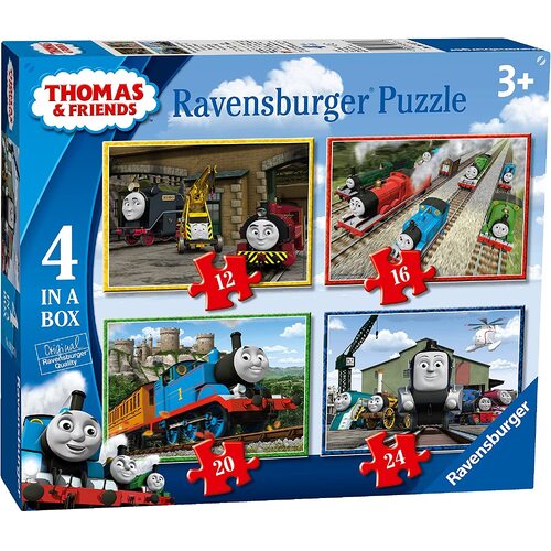 Ravensburger - Thomas & Friends 4 Puzzles in a Box 12, 16, 20 and 24pc