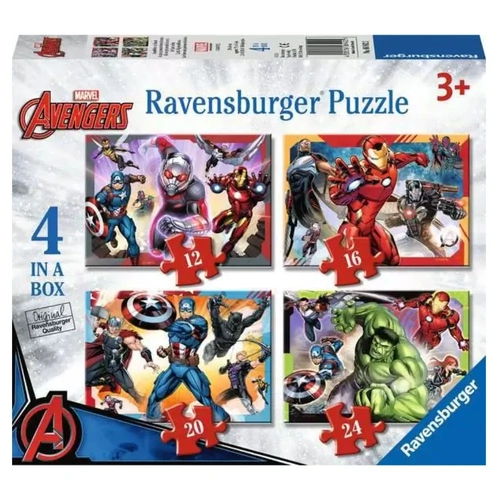Ravensburger - Marvel Avengers 4 Puzzles In A Box