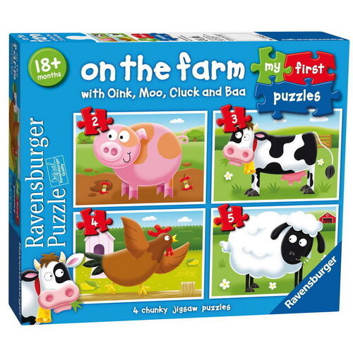 Ravensburger - My First Puzzles - On the Farm My First Puzzle (4 puzzles)