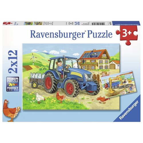 Ravensburger - Hard at Work Puzzle 2x12pc 