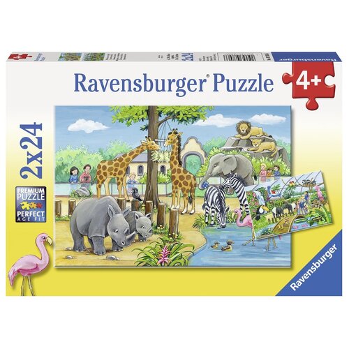 Ravensburger - Welcome To The Zoo Puzzle 2x24pc 