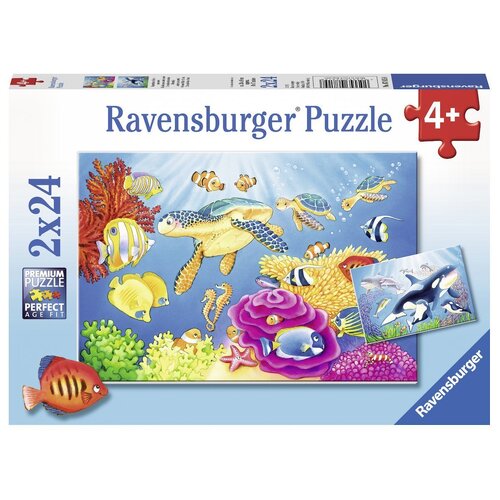 Ravensburger - Colourful Underwater World Puzzle 2x24pc 
