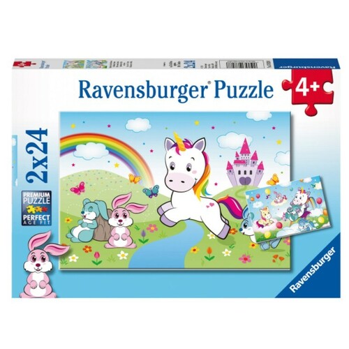 Ravensburger - Fairytale Unicorn Puzzle 2x24pc