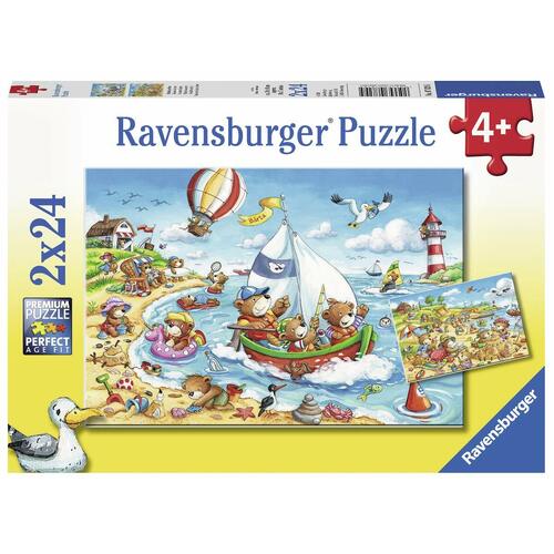 Ravensburger - Seaside Holiday Puzzle 2x24pc