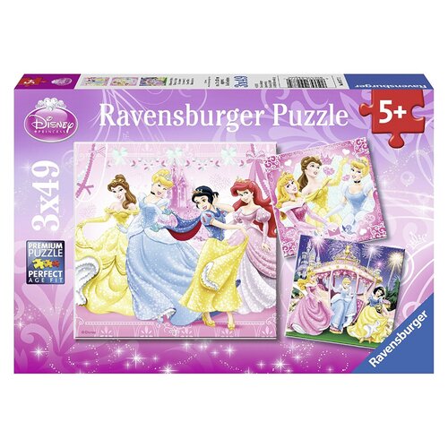 Ravensburger - Disney Snow White Puzzle 3x49pc 