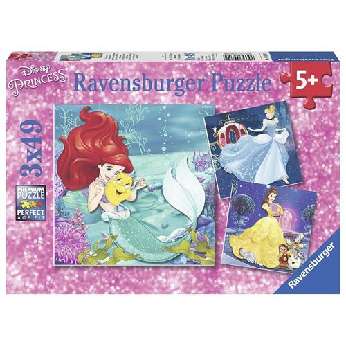 Ravensburger - Disney Princesses Adventure Puzzle 3x49pc