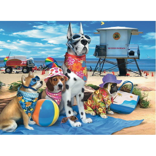 Ravensburger - No Dogs on the Beach Puzzle 100pc