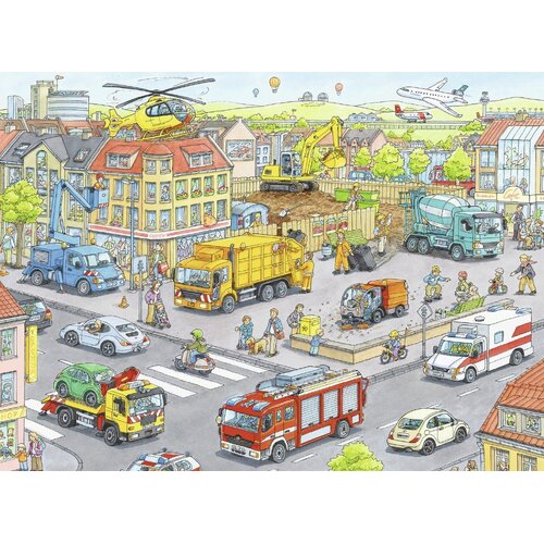 Ravensburger - Vehicles in the City Puzzle 100pc