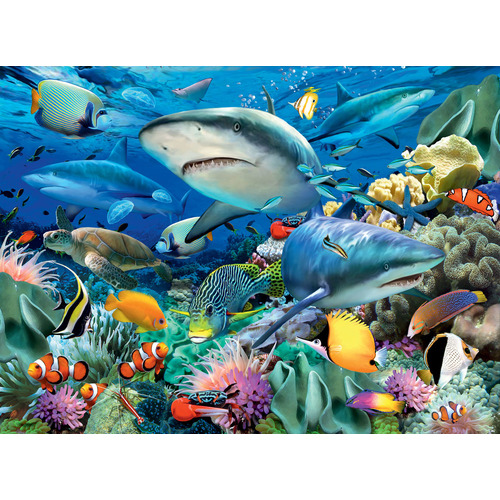 Ravensburger - Reef of the Sharks Puzzle 100pc 