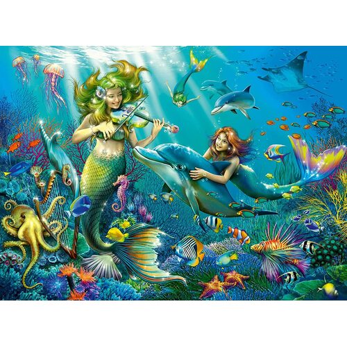 Ravensburger - Underwater Beauties Glitter Puzzle 100pc