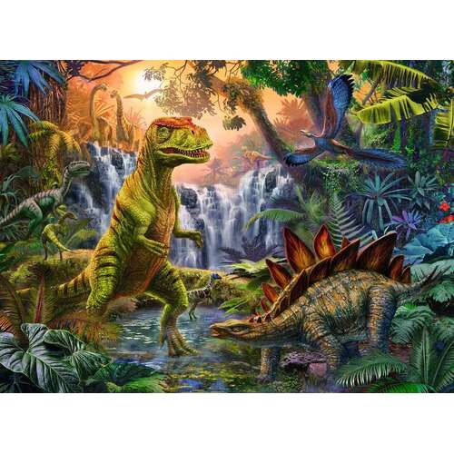 Ravensburger - Dinosaur Oasis Puzzle 100pc