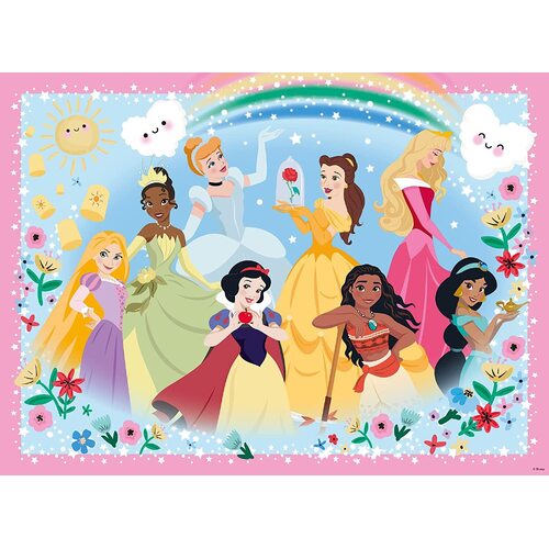 Ravensburger - Disney Strong, Beautiful and Brave Glitter Puzzle 100pc