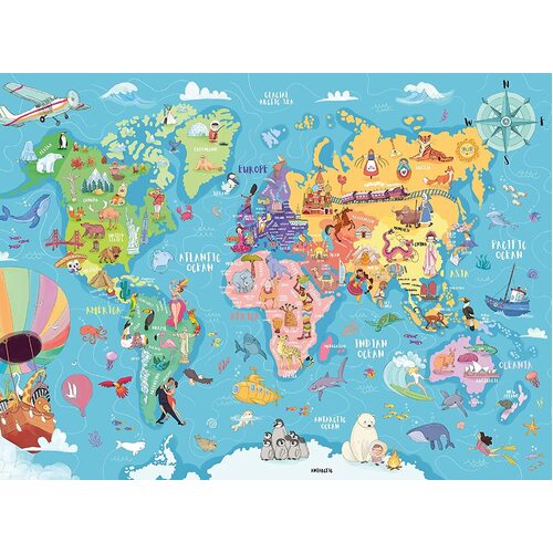 Ravensburger - Map of the World Puzzle 100pc