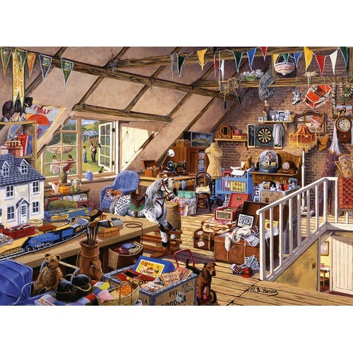 Ravensburger - Grandmas Attic Large Format Puzzle 500pc