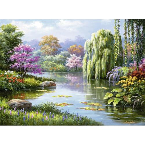 Ravensburger - Romantic Pond View Puzzle 500pc