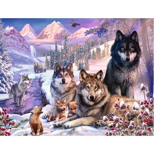 Ravensburger - Wolves in the Snow Puzzle 2000pc