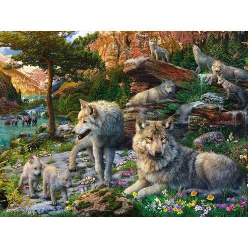 Buy Ravensburger - Wolves in Spring Puzzle 1500pc