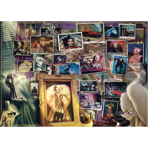 Ravensburger - Villainous Cruella Deville Puzzle 1000pc