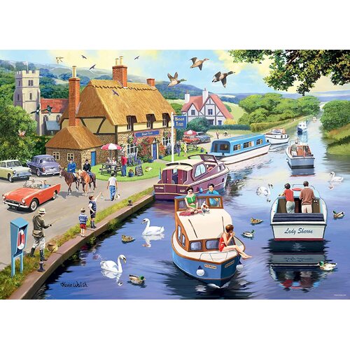 Ravensburger - Leisure Days: Evening on the River Puzzle 1000pc