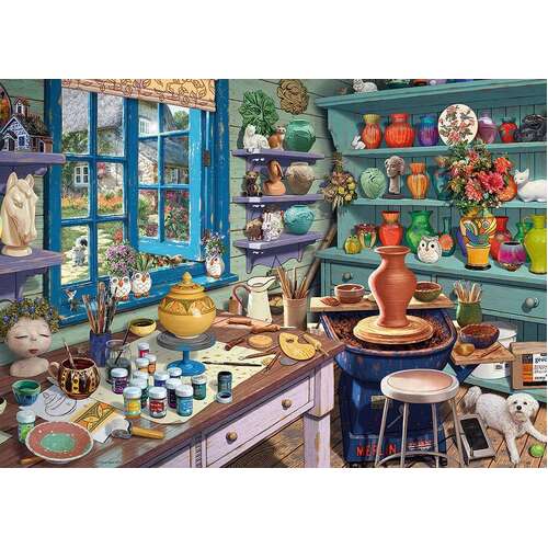 RAVENSBURGER PUZZLE*1000 TEILE*MY HAVEN 3*THE POTTERY SHED*RARITÄT*NEU+OVP 