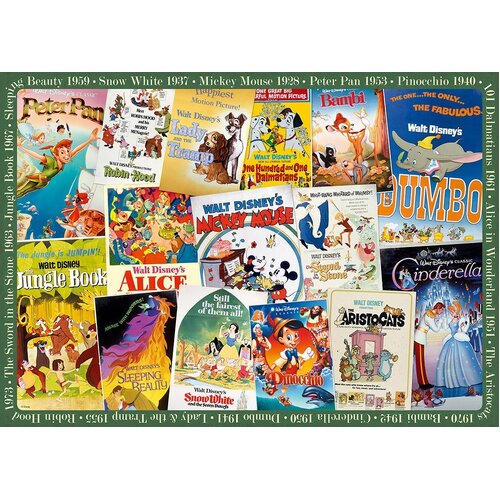 Ravensburger - Disney Vintage Movie Posters Puzzle 1000pc 