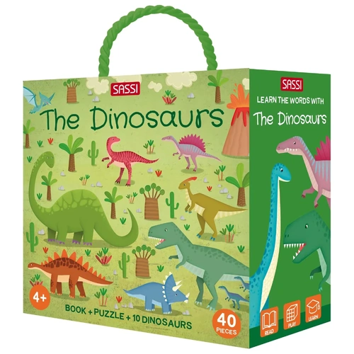 Sassi - The Dinosaurs Puzzle & Book Set