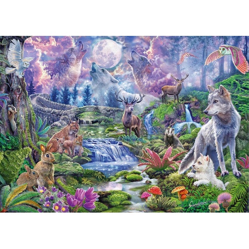 Schmidt - Sundram Moonlit Wildlife Puzzle 1000pc