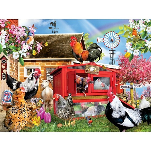 Sunsout - Chicken Coop Puzzle 1000pc