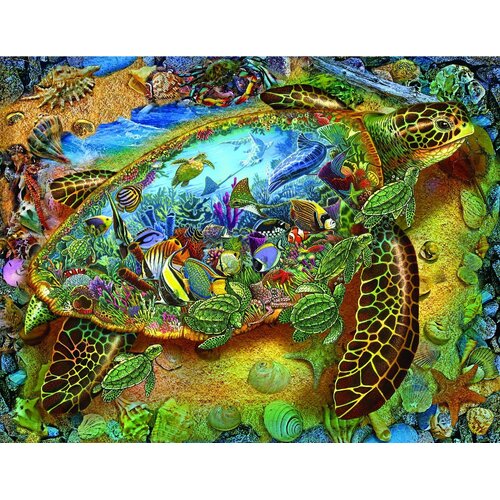 Sunsout - Sea Turtle World Puzzle 1000pc