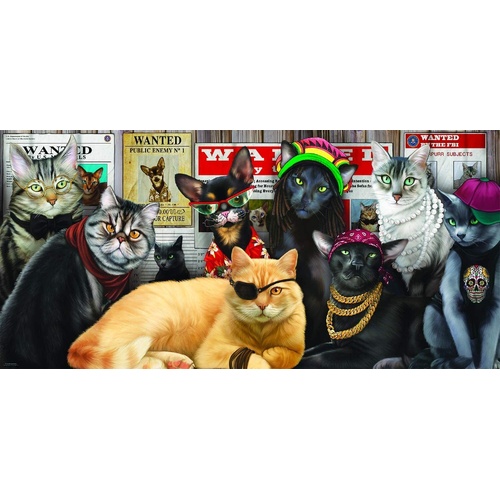 Sunsout - Cat Lineup Panorama Puzzle 1000pc