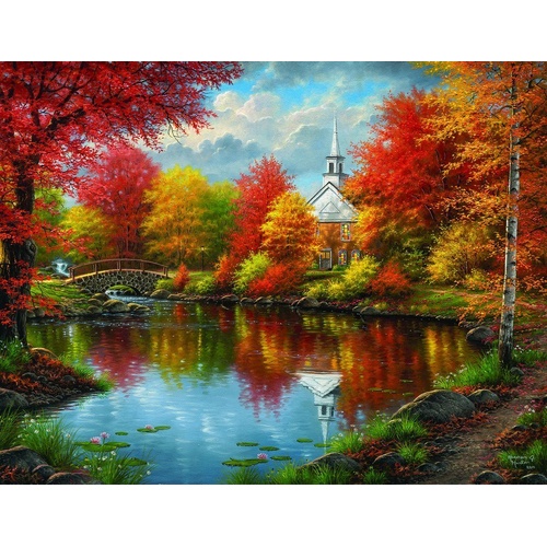 Sunsout - Autumn Tranquility Large Piece Puzzle 1000pc