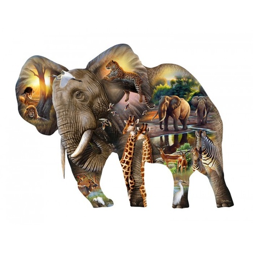 Sunsout - Elephant Habitat Puzzle 1000pc