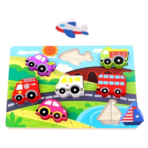 Buy Tooky Toy Chunky Puzzle Vehicle