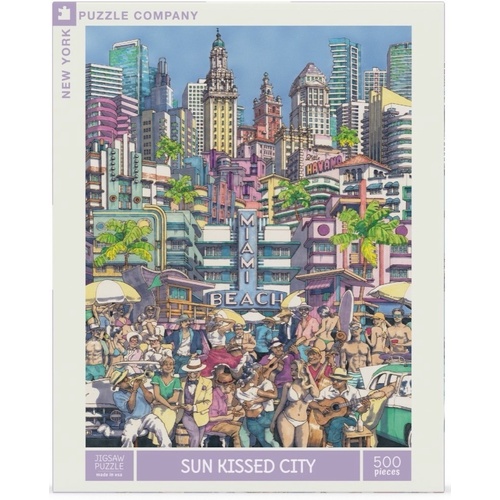 New York Puzzle Company - Sunkissed City Puzzle 500pc (DAMAGED BOX)