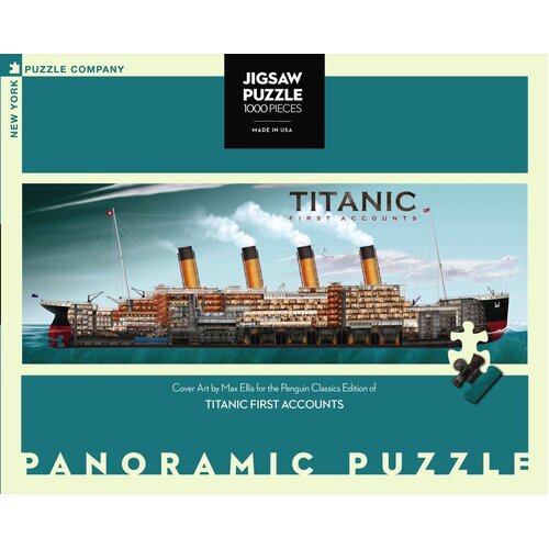 New York Puzzle Company - Titanic Panoramic Puzzle 1000pc