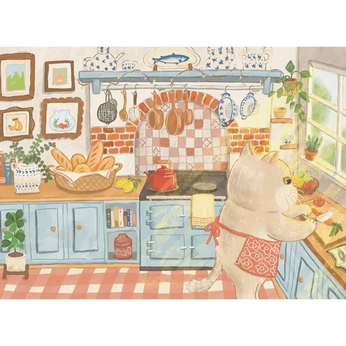 The Puzzle Collab - Cat in The Kitchen Puzzle 500pc