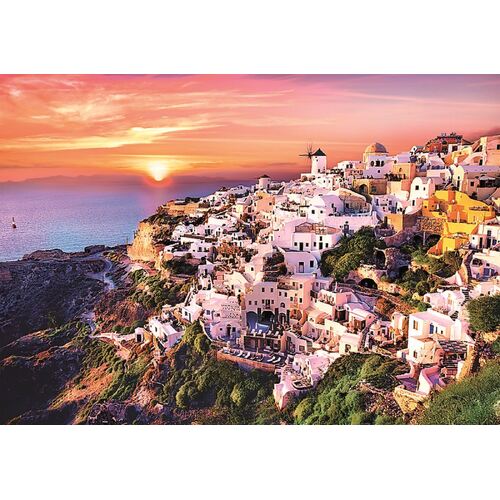 Trefl - Sunset Over Santorini Puzzle 1000pc