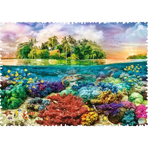 Trefl - Crazy Shapes - Tropical Island Puzzle 600pc