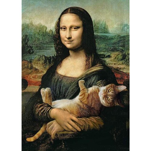 Trefl - Mona Lisa with Kitty Puzzle 500pc